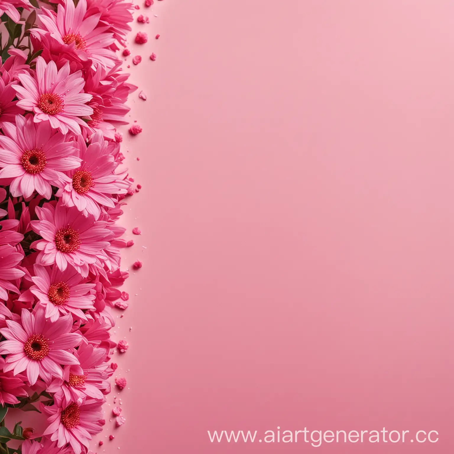 Banner-Background-with-Pink-Flower-Edges