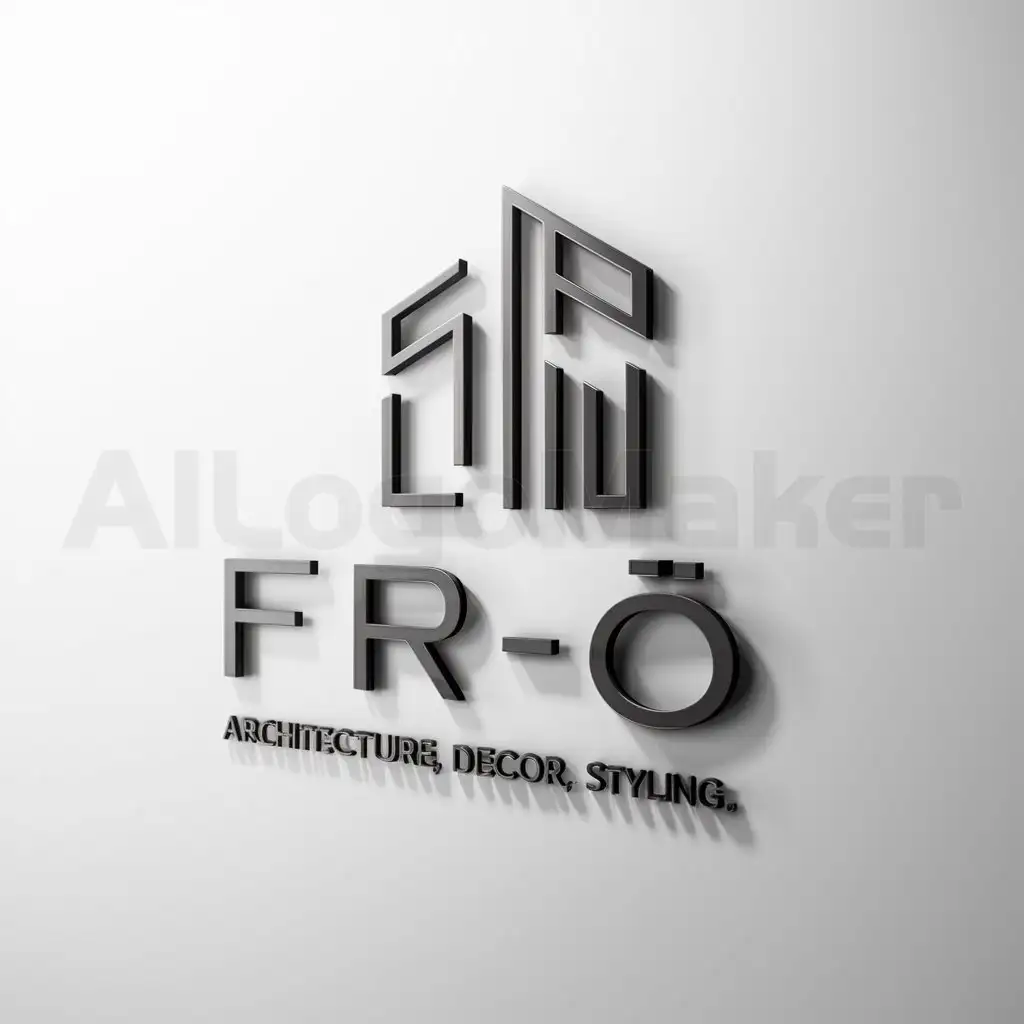 a logo design,with the text "Frö", main symbol:arcitektur planning intriors decor styling seed building,Moderate,clear background