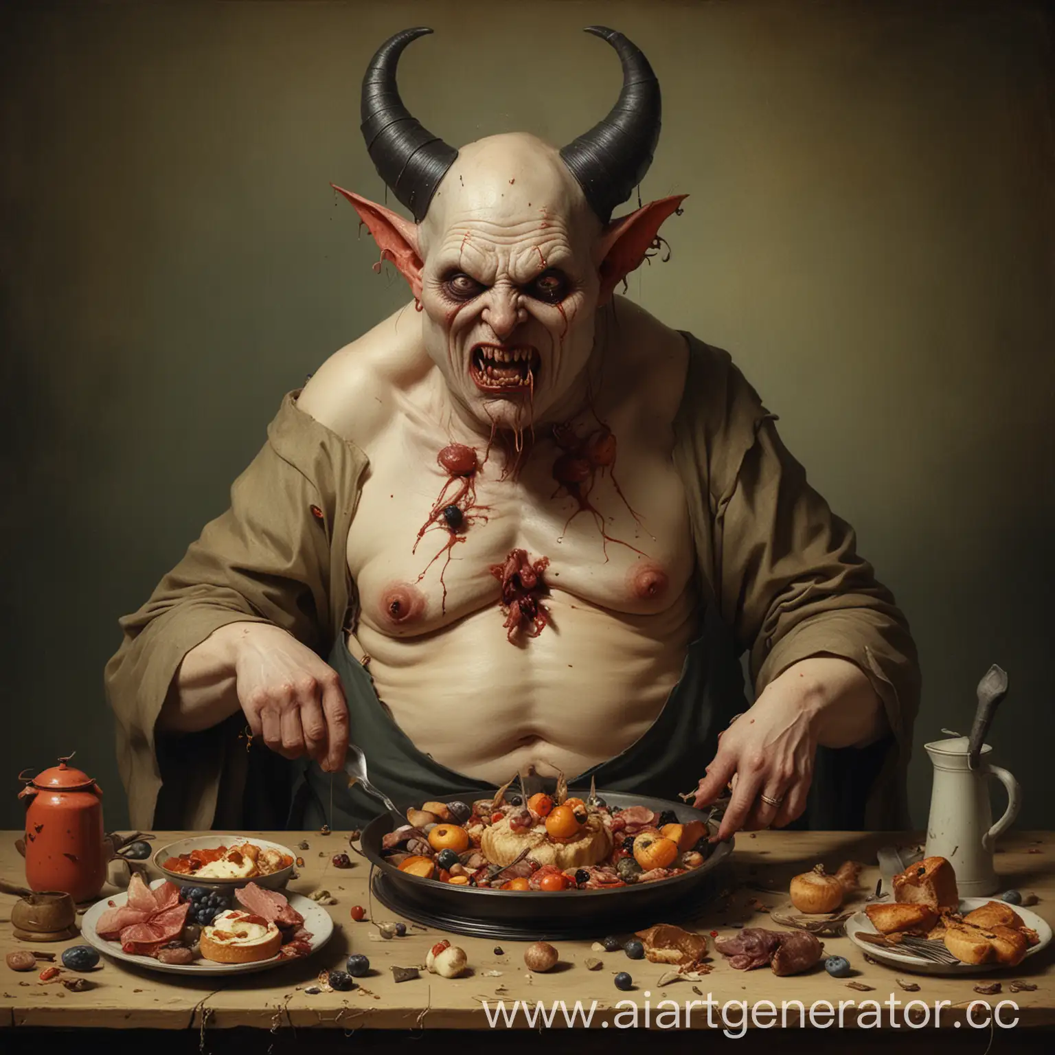 Boschinspired-Demon-of-Gluttony-Feast