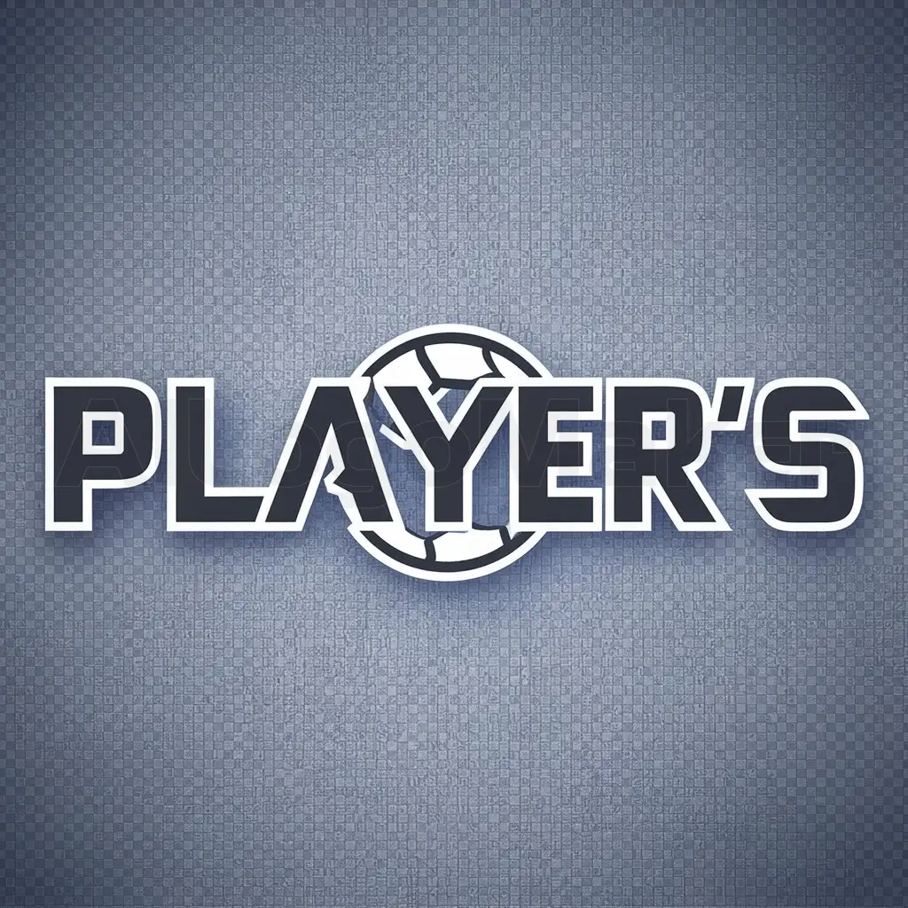 a logo design,with the text "PLAYER'S", main symbol:soccer,Moderate,be used in Others industry,clear background