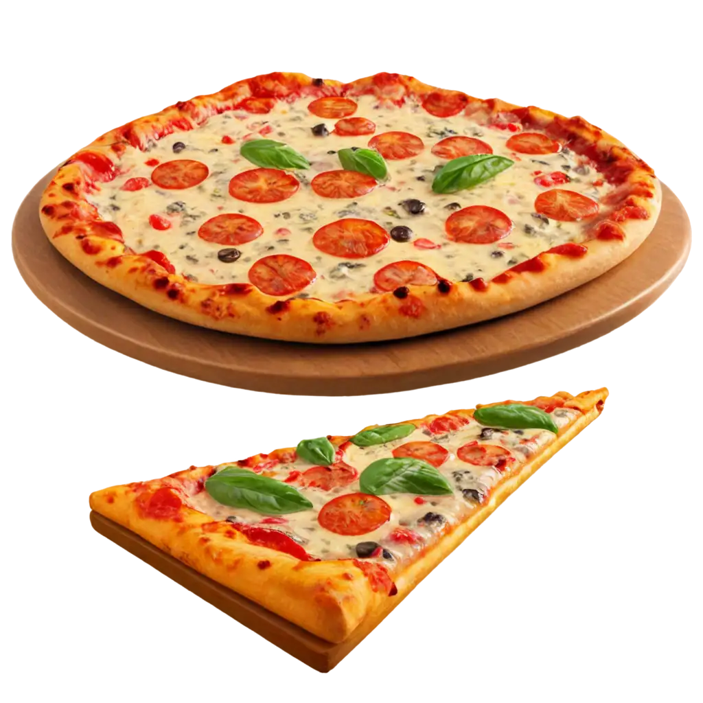 pizza png image, no background