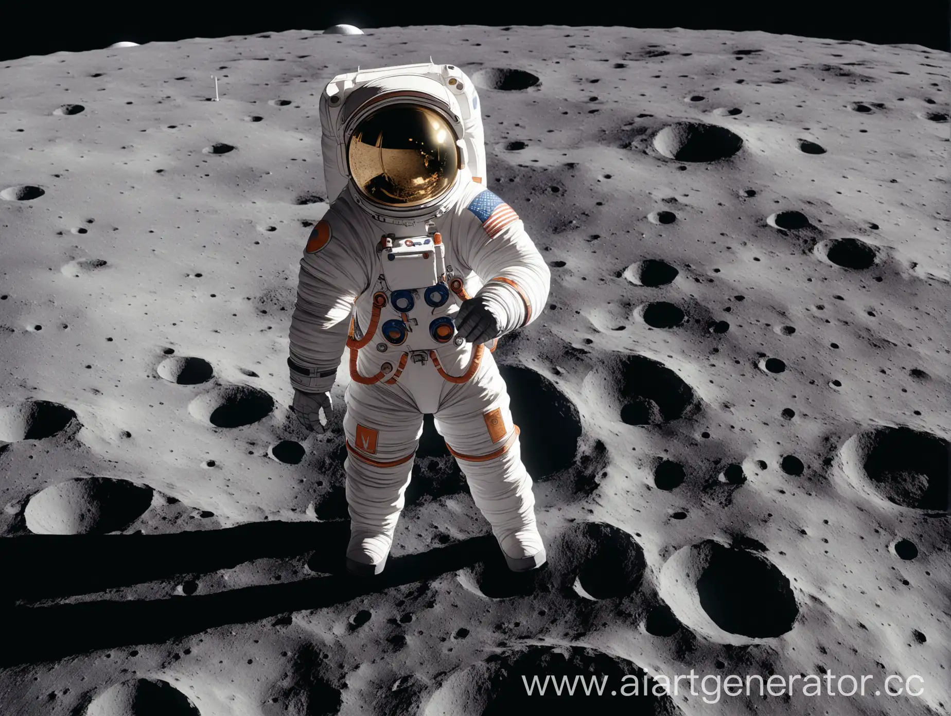 Astronaut-on-Lunar-Surface-Wearing-Spacesuit