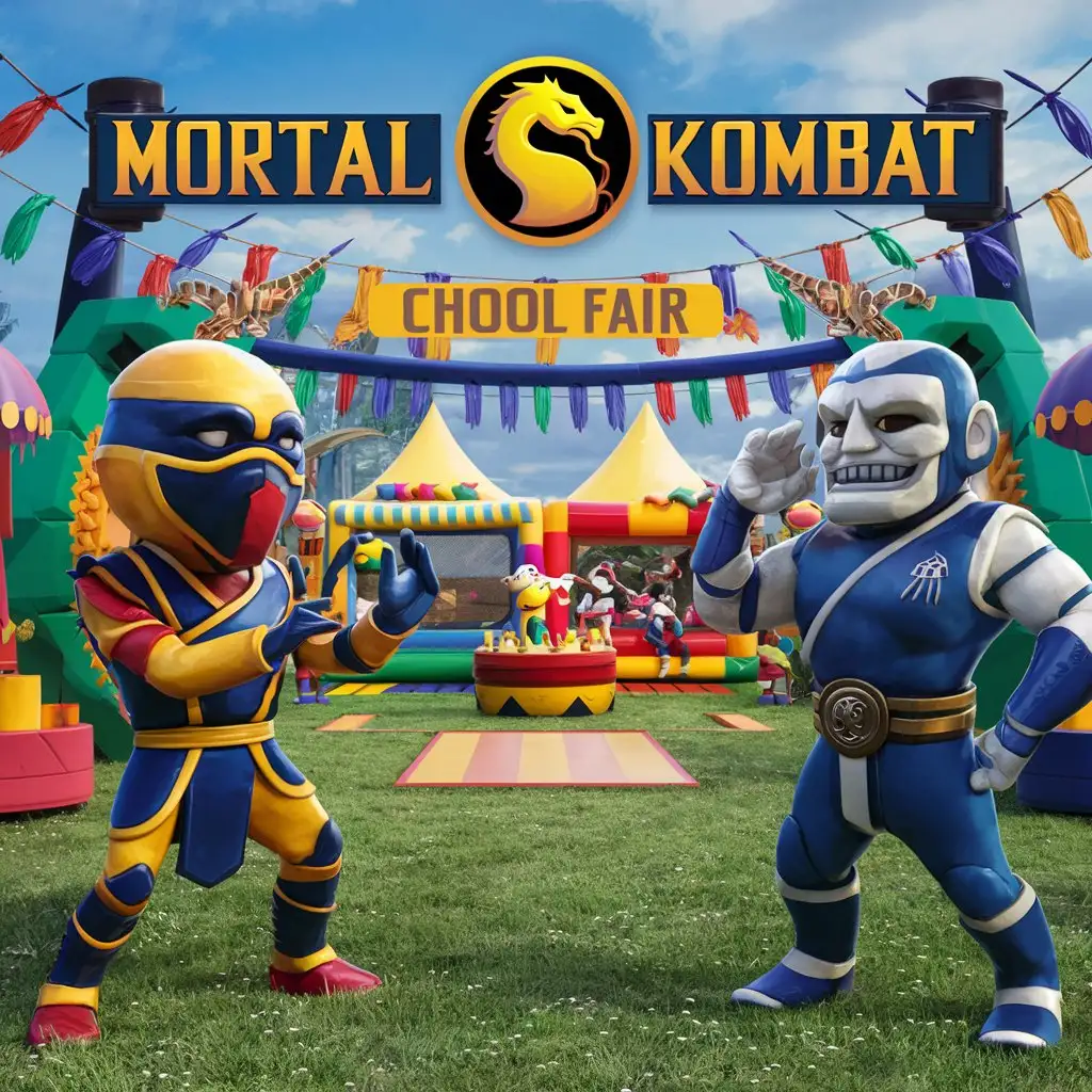 Childrens Mortal Kombat Arena Outdoor School Party