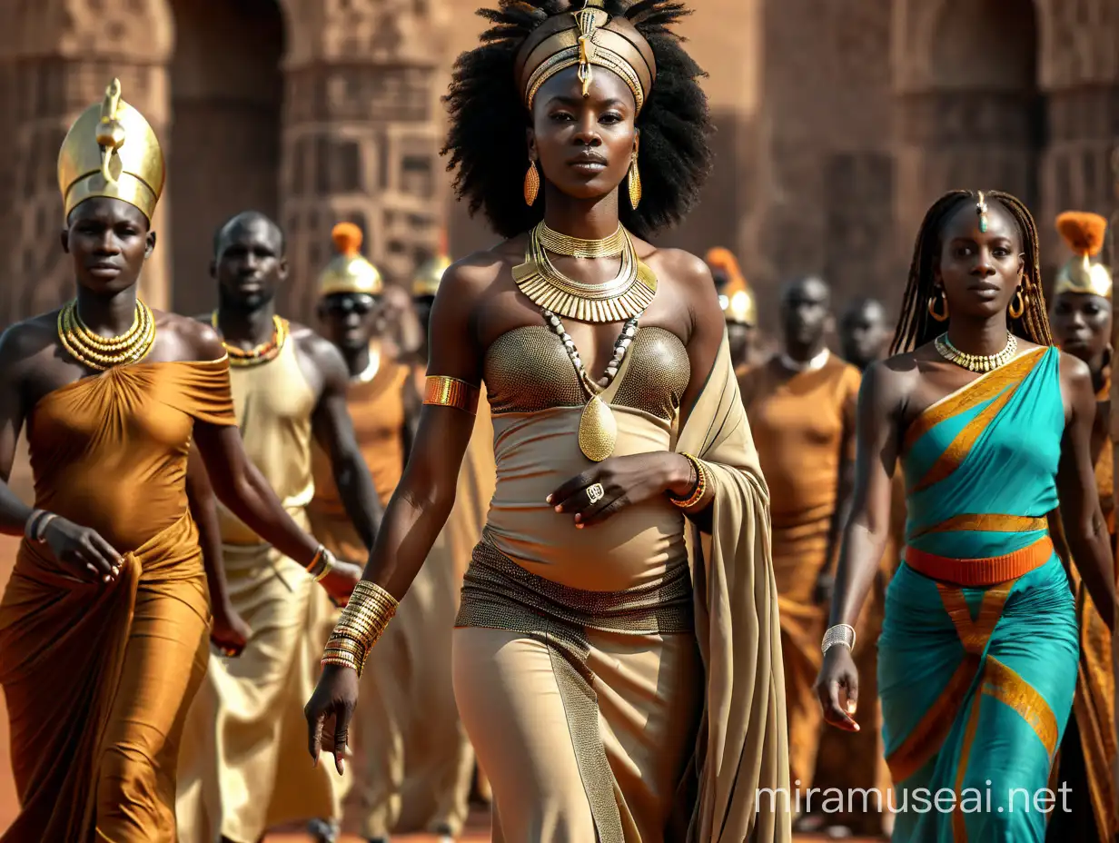 Enhanced 4K Portrait of an African Queen