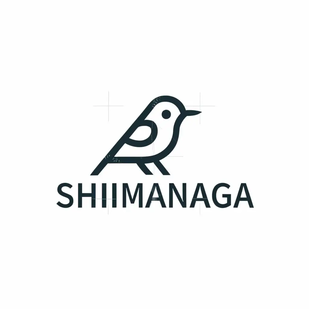 a logo design,with the text "SHIMAENAGA HD", main symbol:long-tailed tit,Moderate,be used in Animals Pets industry,clear background