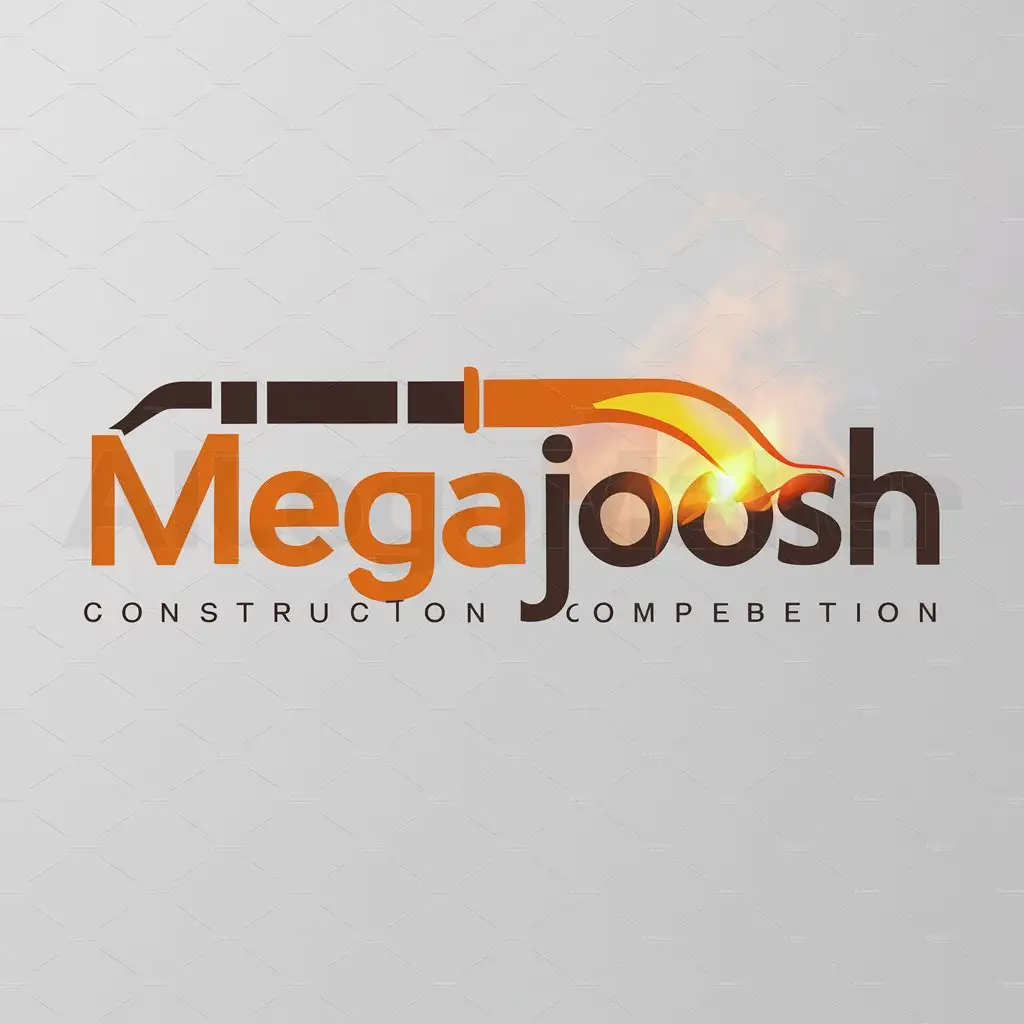 a logo design,with the text "megajoosh", main symbol:welding,Moderate,be used in Construction industry,clear background