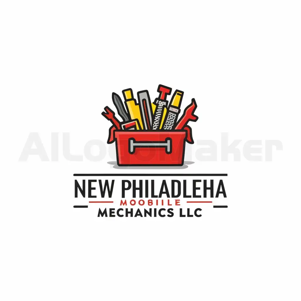 LOGO-Design-for-New-Philadelphia-Mobile-Mechanics-LLC-Bold-Toolbox-and-Hydraulic-Jack-Emblem