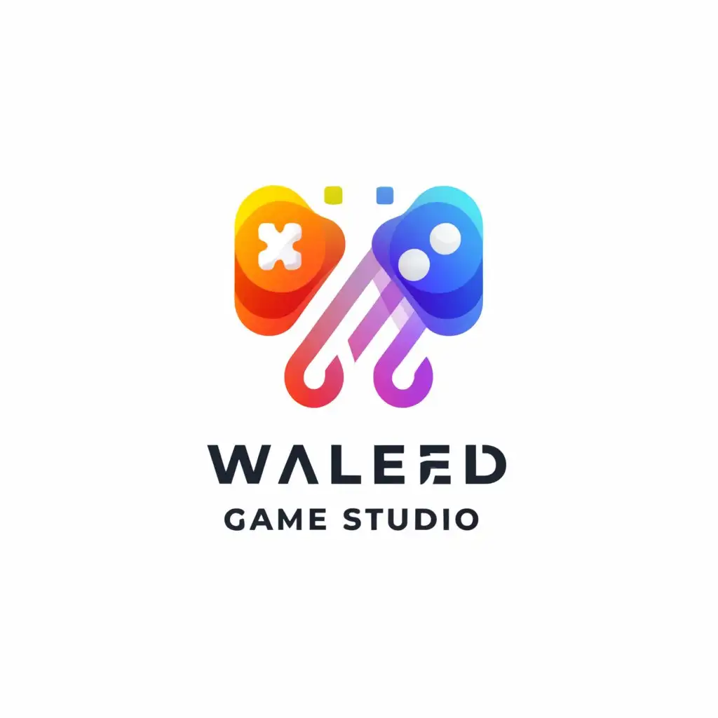 a logo design,with the text "Waleed", main symbol:Waleed Game studio,Moderate,be used in Internet industry,clear background