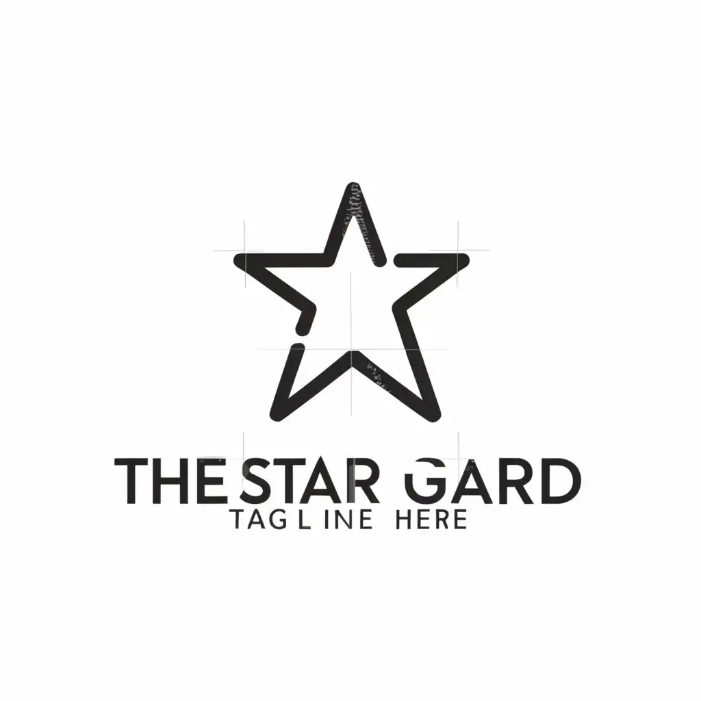 a logo design,with the text "the star guard", main symbol:star,Minimalistic,be used in Entertainment industry,clear background