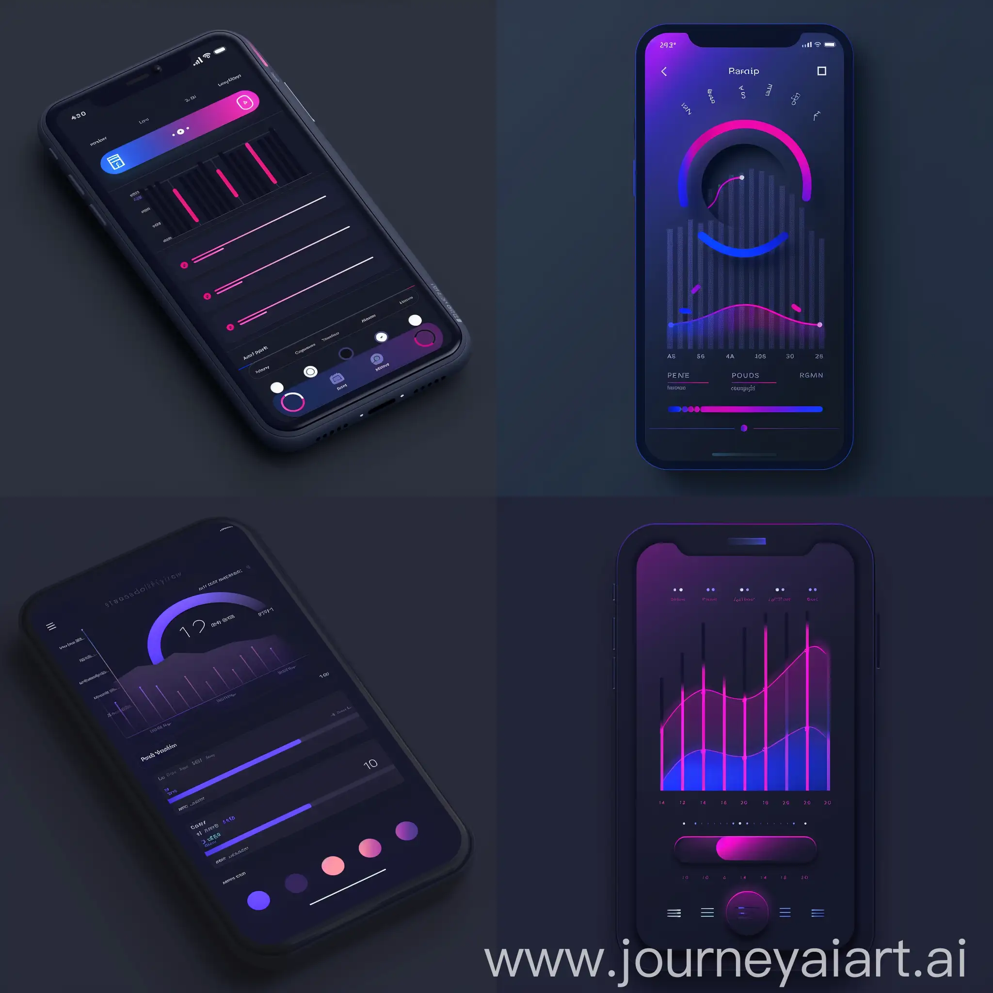 stylist simple looker studio design dark blue and purple colour for a pacing tracker