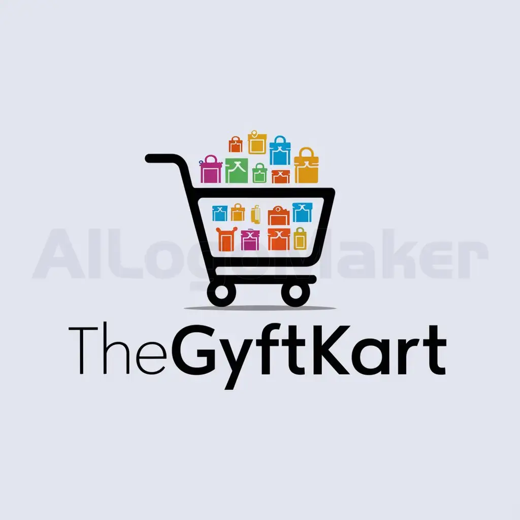 a logo design,with the text "thegyftkart", main symbol:online gift shopping ,Moderate,be used in Internet industry,clear background