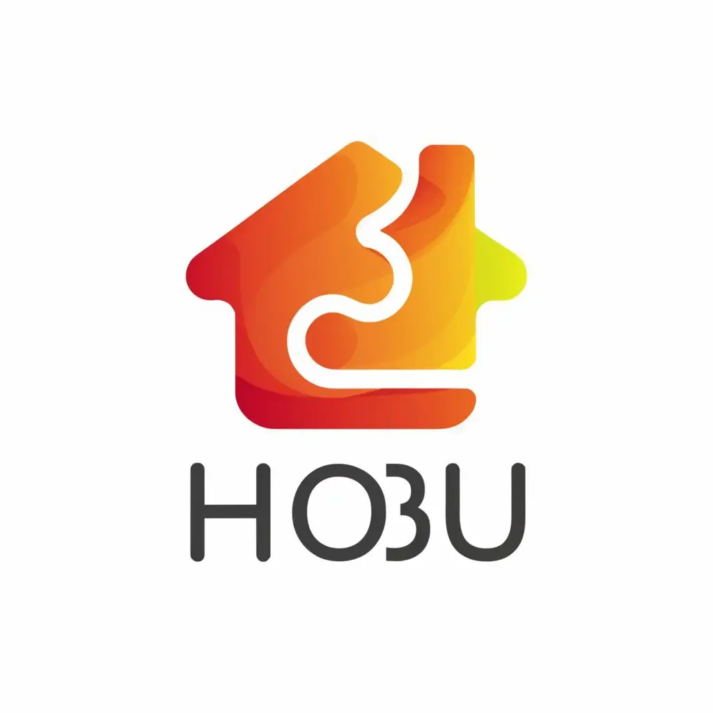 a logo design,with the text "HoBu", main symbol:household,Moderate,be used in Retail industry,clear background