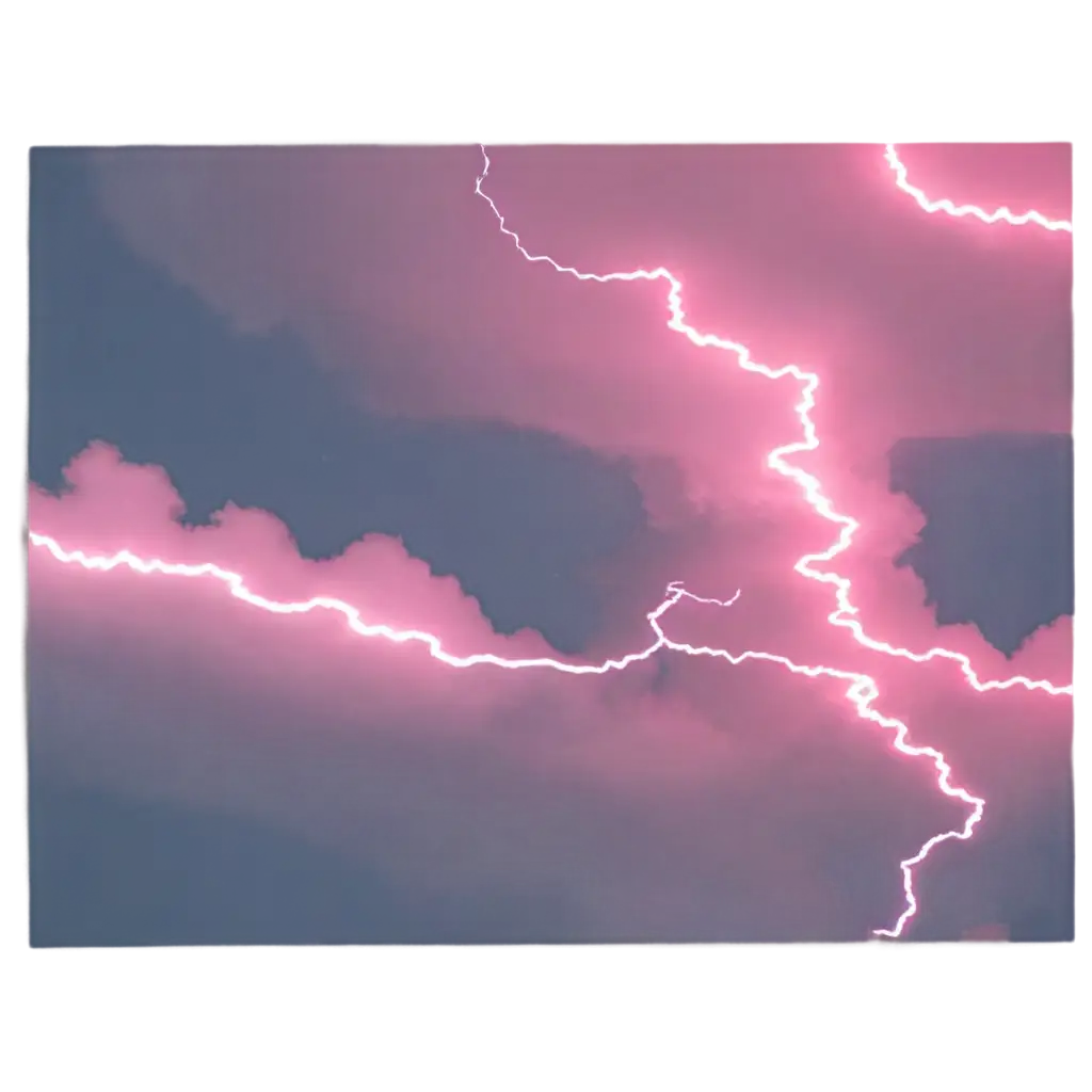 Vibrant-PNG-Image-of-Pink-Clouds-with-Yellow-Lightning-Enhance-Your-Visual-Content-with-Stunning-Clarity