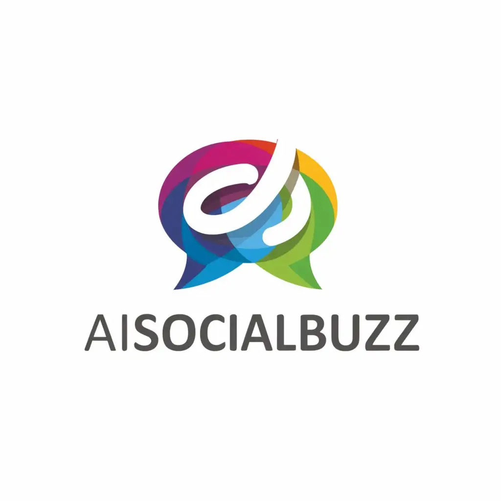 a logo design,with the text 'aisocialbuzz', main symbol:social,Moderate,clear background