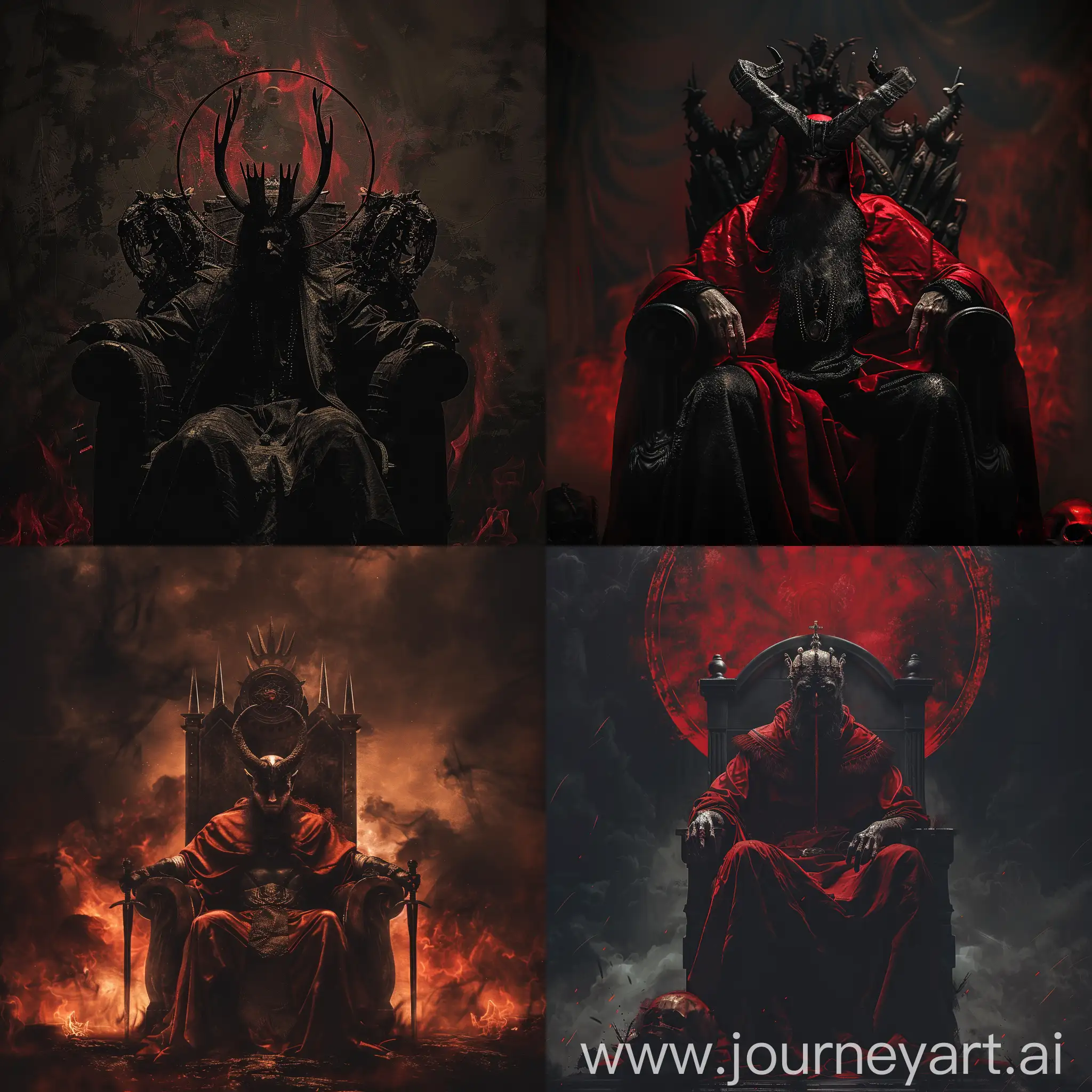 The-Antichrist-Sitting-on-a-Dark-Throne-Chair