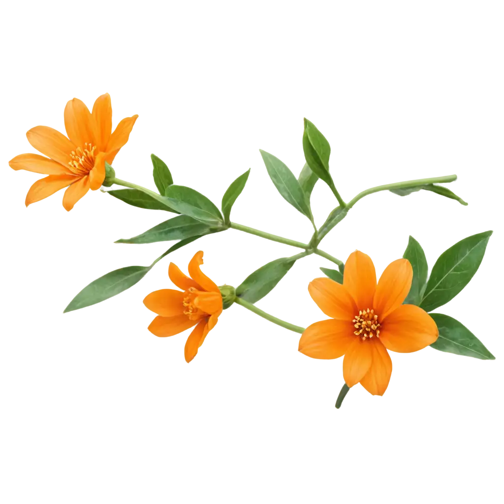 Vibrant-PNG-Image-of-an-Orange-Flower-Captivating-Beauty-in-Crisp-Detail