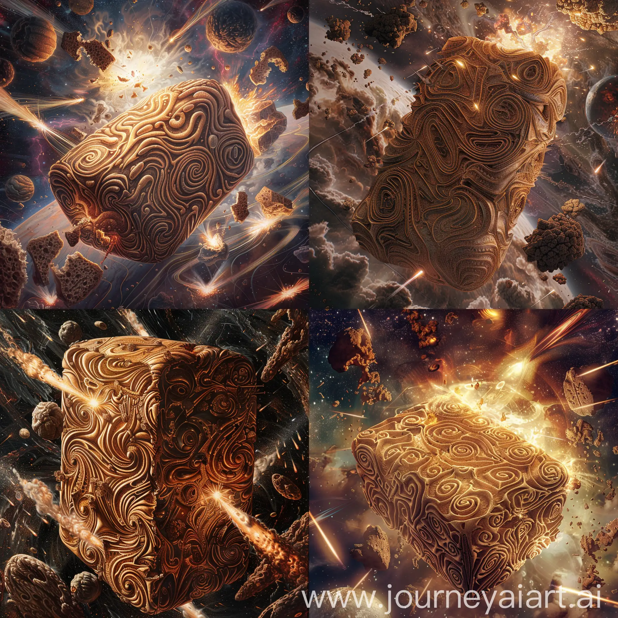 Epic-Cosmic-Battle-Majestic-Loaf-of-Bread-Amidst-Swirling-Chaos