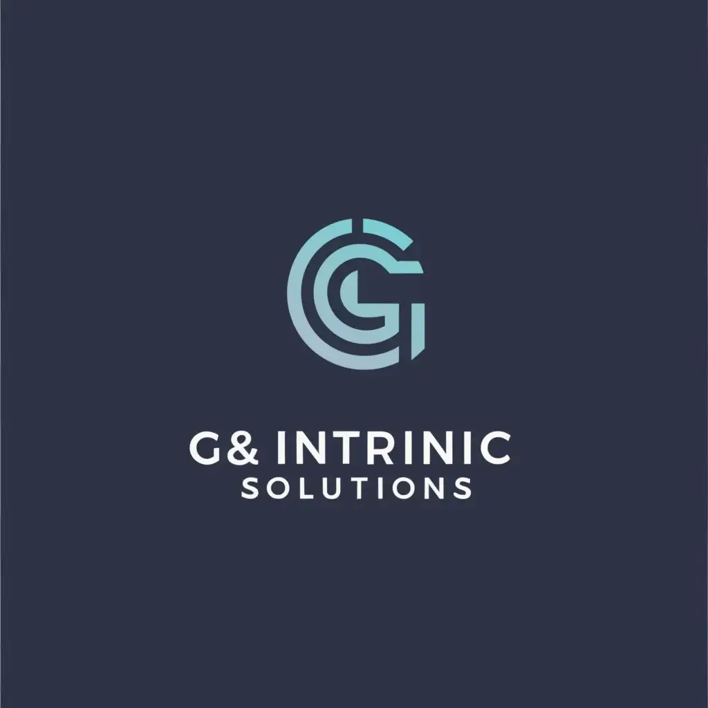 a logo design,with the text "G&A INTRINSIC SOLUTIONS", main symbol:SERVICE,Moderate,clear background