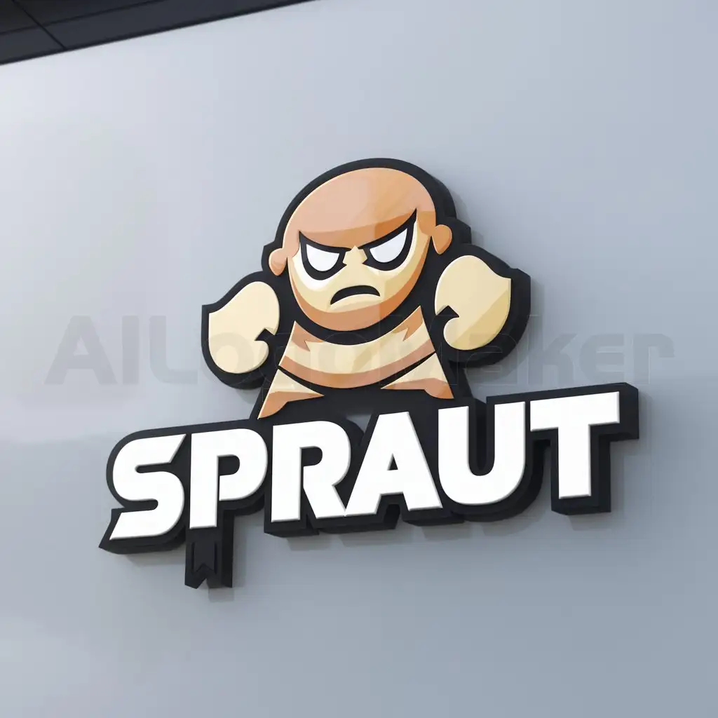 a logo design,with the text "Spraut", main symbol:Brawl stars,Moderate,be used in Others industry,clear background