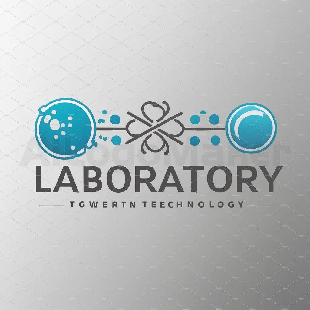 a logo design,with the text "laboratory", main symbol:cancer, gene, cell,Moderate,be used in Technology industry,clear background
