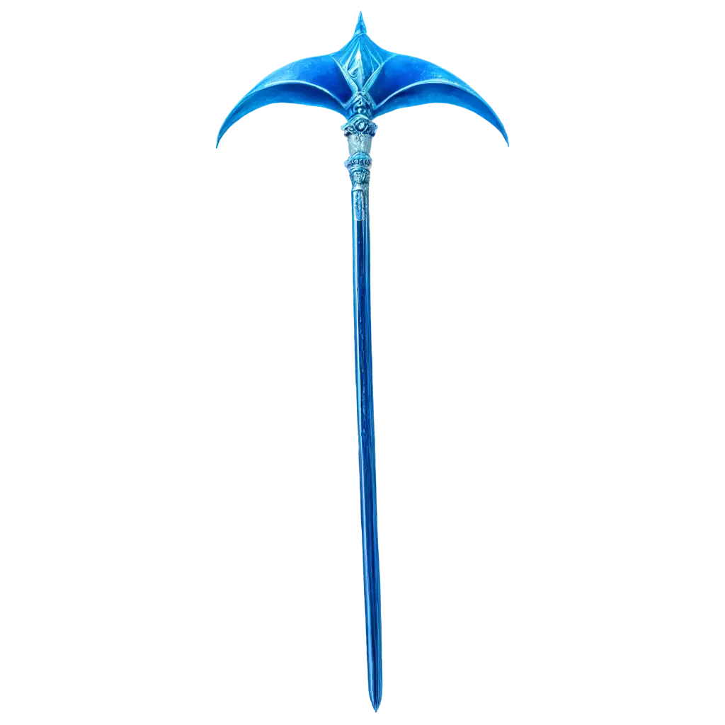 royal scepter with manta ray head