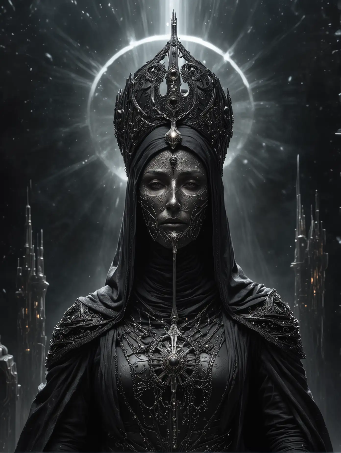 Sister-of-the-Bene-Gesserit-Space-Guardian-with-Halo-Crown-and-Black-Sword