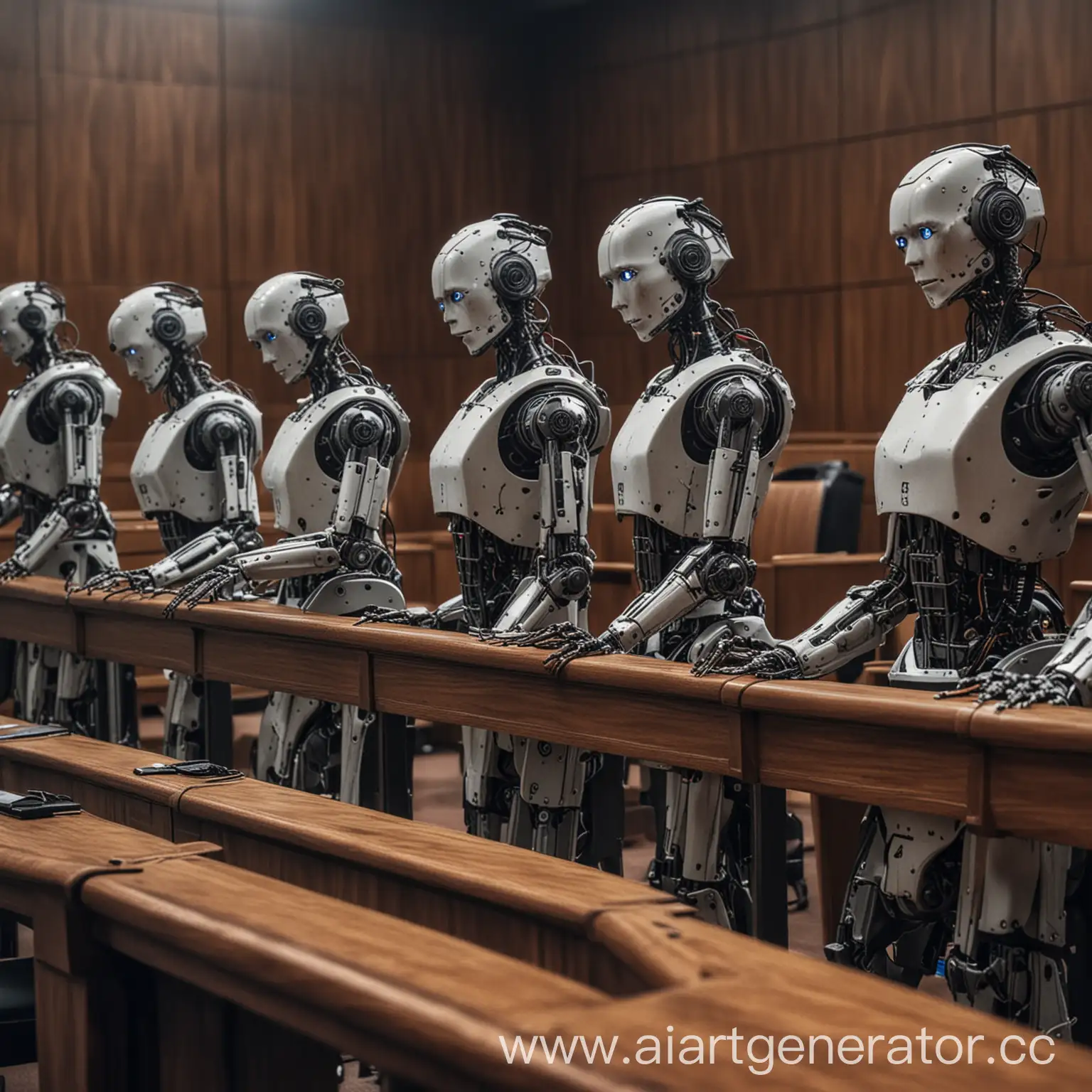 суд присяжных с роботами
