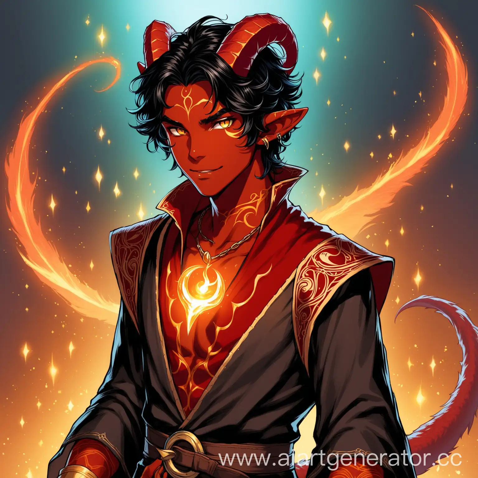 Young-Tiefling-Sorcerer-in-Regal-Attire-with-Golden-Eyes