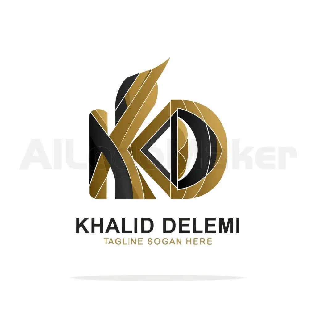 LOGO-Design-For-Khalid-Dhelemi-Elegant-Text-with-Minimalistic-Symbol-on-Clear-Background