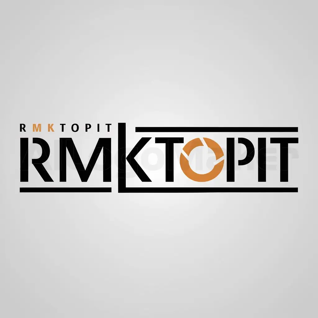 a logo design,with the text "Rmktopit", main symbol:reklama,Moderate,be used in Retail industry,clear background