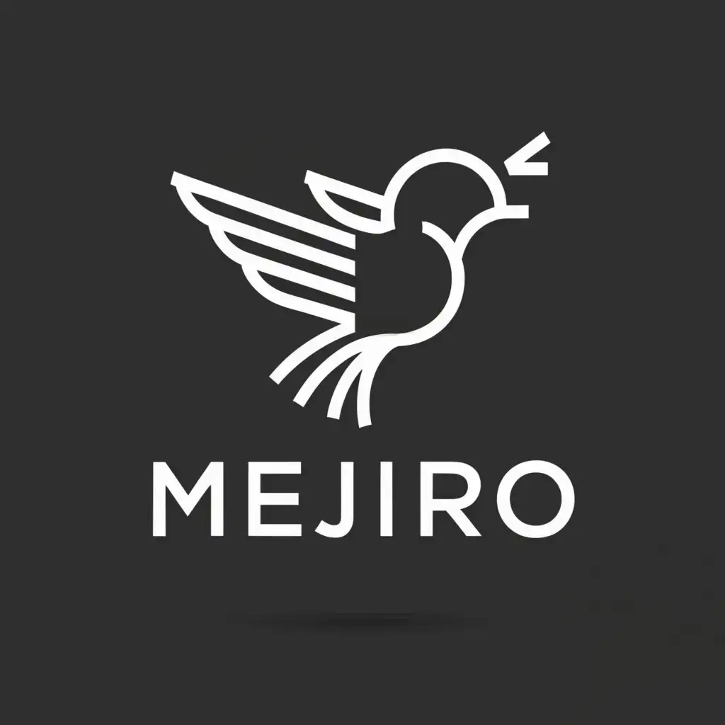 a logo design,with the text "MEJIRO", main symbol:Japanese White-eye
Bird,Moderate,be used in Nonprofit industry,clear background