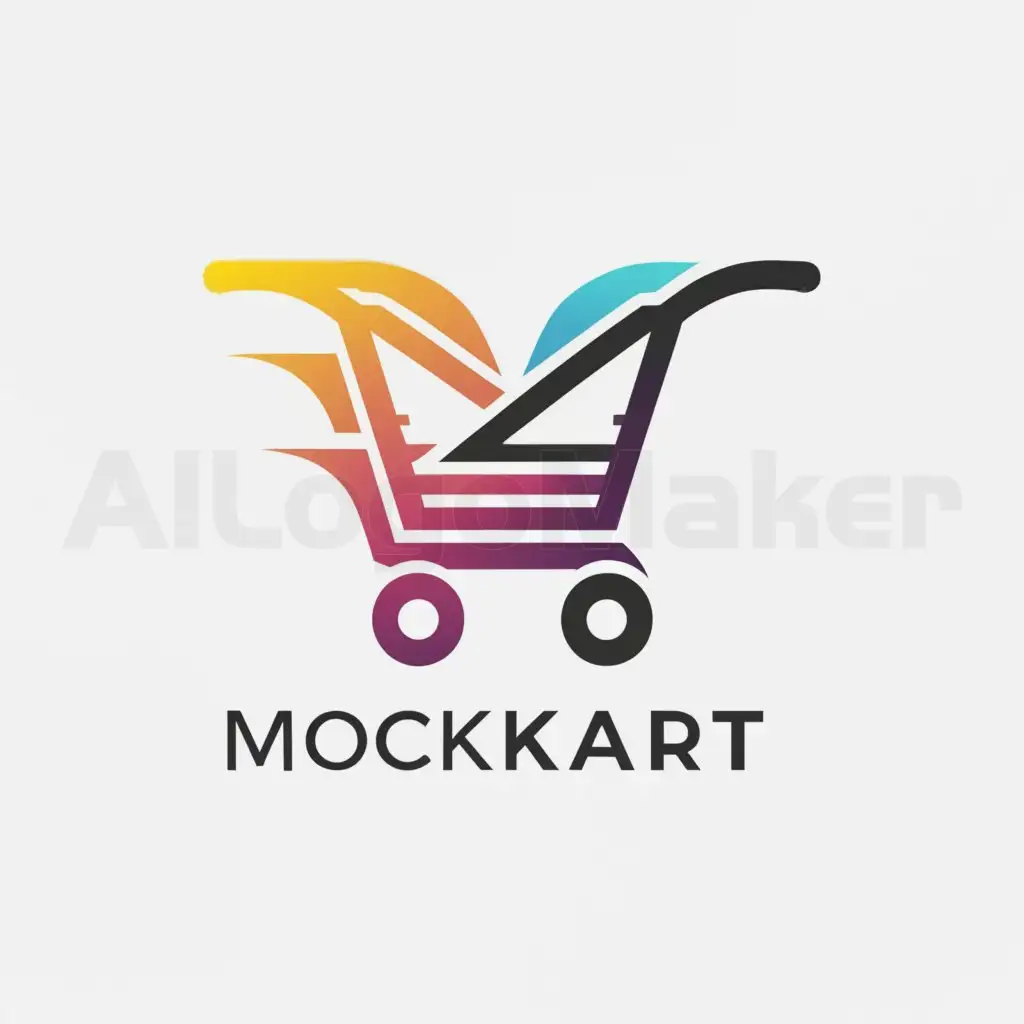 a logo design,with the text "MocKart", main symbol:tests and cart,Moderate,be used in Education industry,clear background