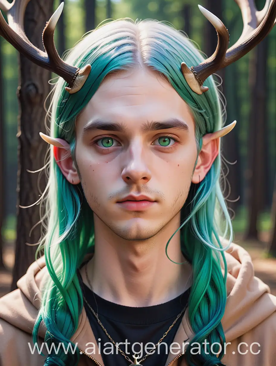 PaleSkinned-Guy-with-Blue-Hair-and-Deer-Antlers