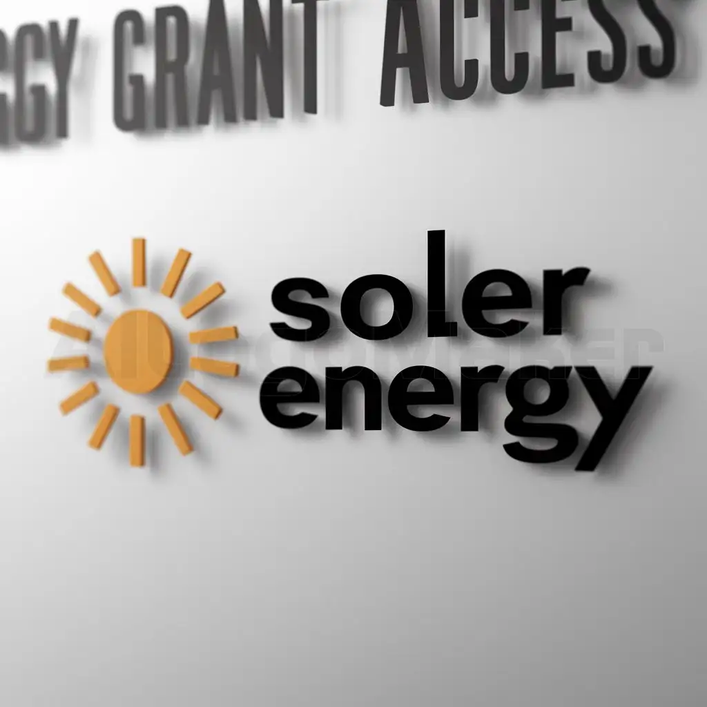 a logo design,with the text "Energy Grant Access", main symbol:Soler energy, an authoritative looking logo, primary colour#00a359, unique, integrated with logo name,.,Minimalistic,be used in Others industry,clear background