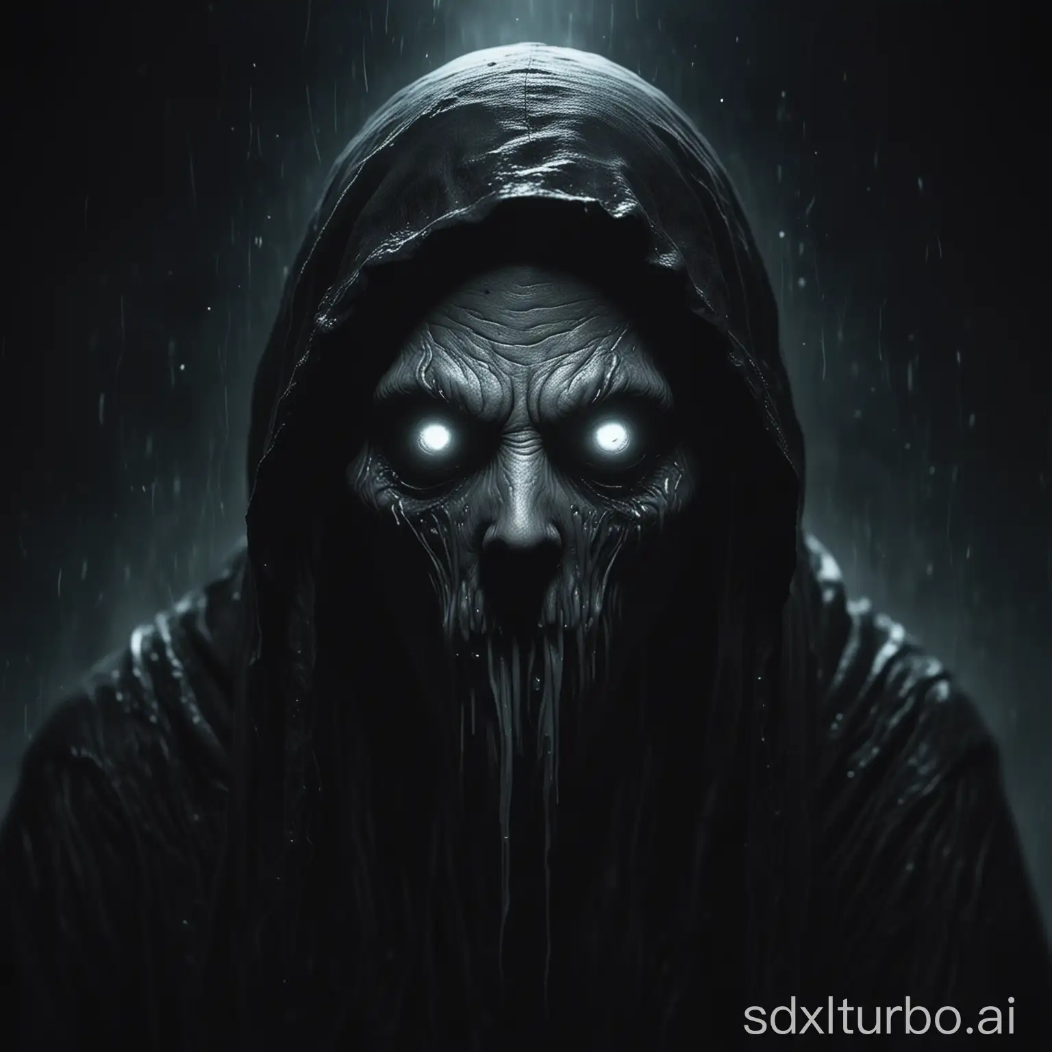 ghost face (eldritch style) (dark atmosphere)