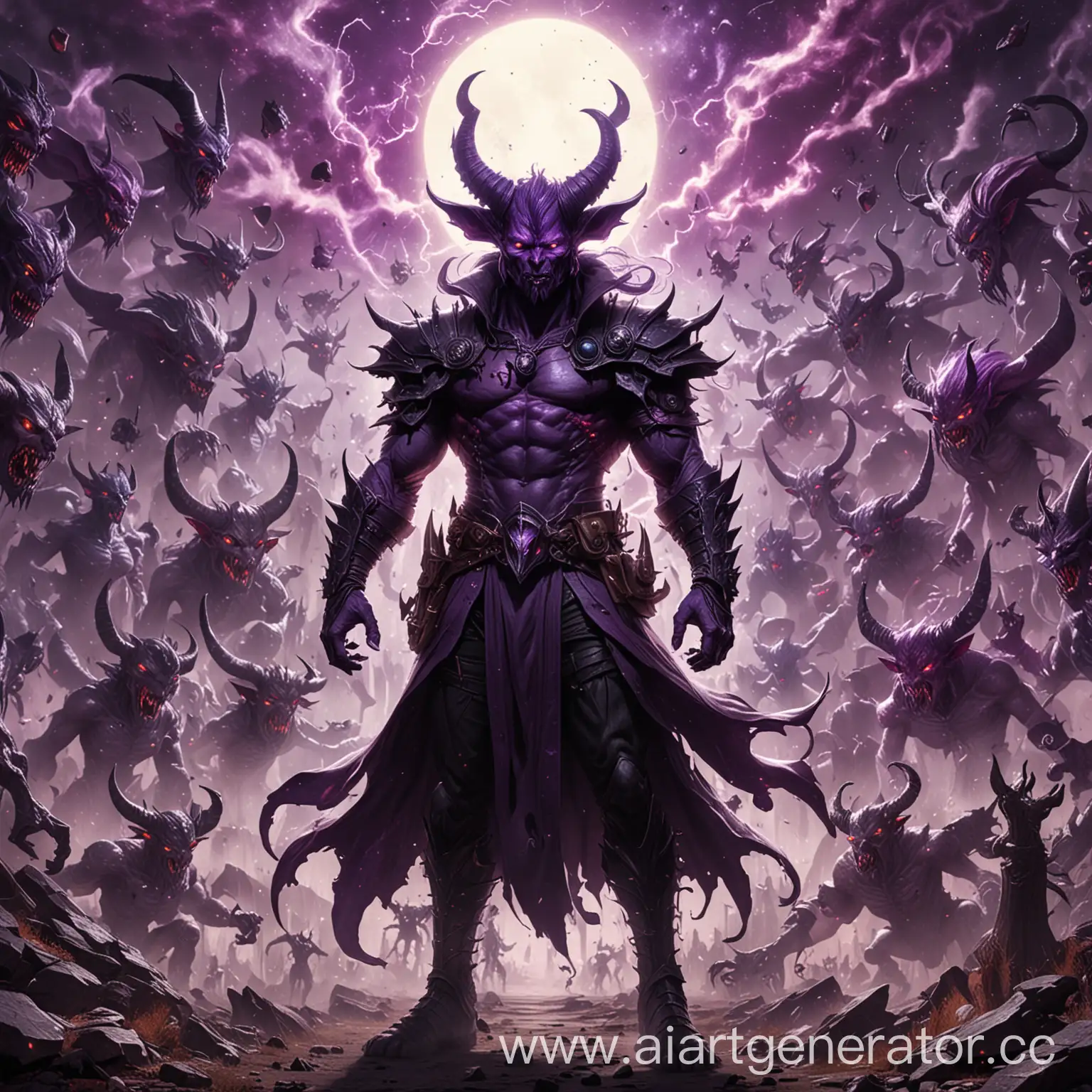 Wandering-Multiverse-Demon-with-Purple-Horns