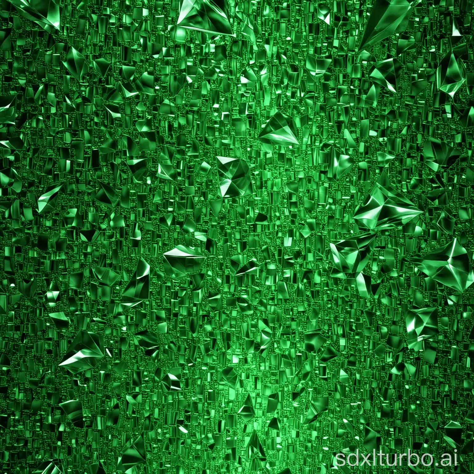 a glowing green crystall texture