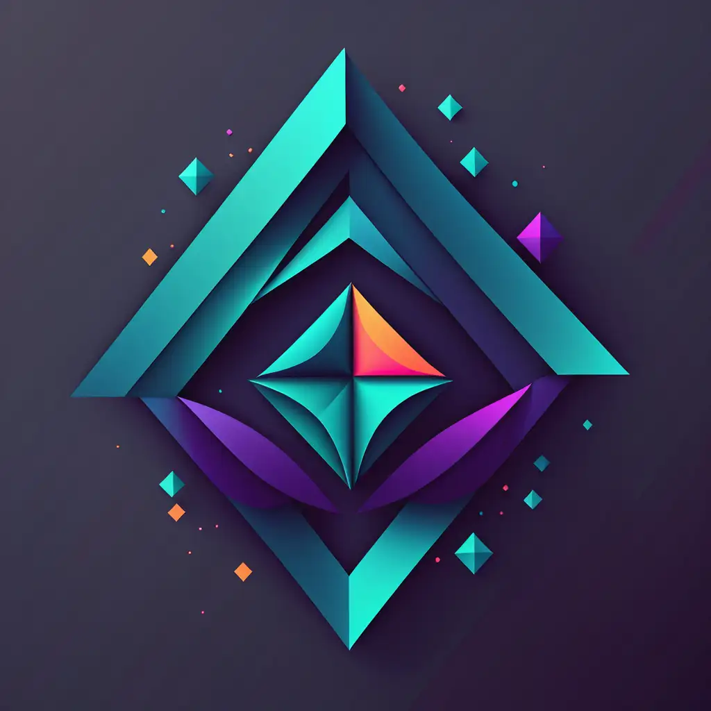 Make a vector logo of an abstract geometric shape