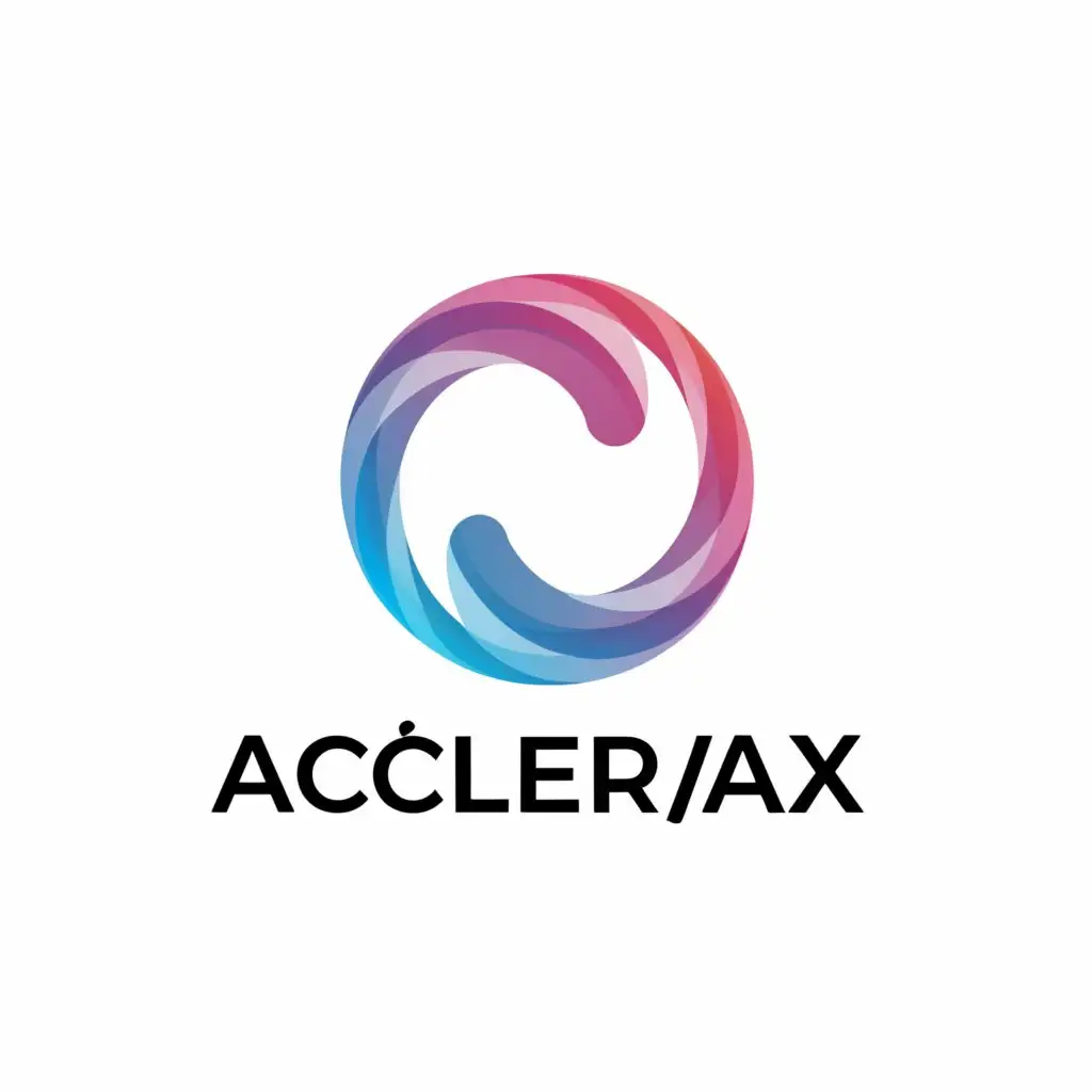 a logo design,with the text "Accelerax", main symbol:round bubbles,Moderate,be used in Coaching Training industry,clear background