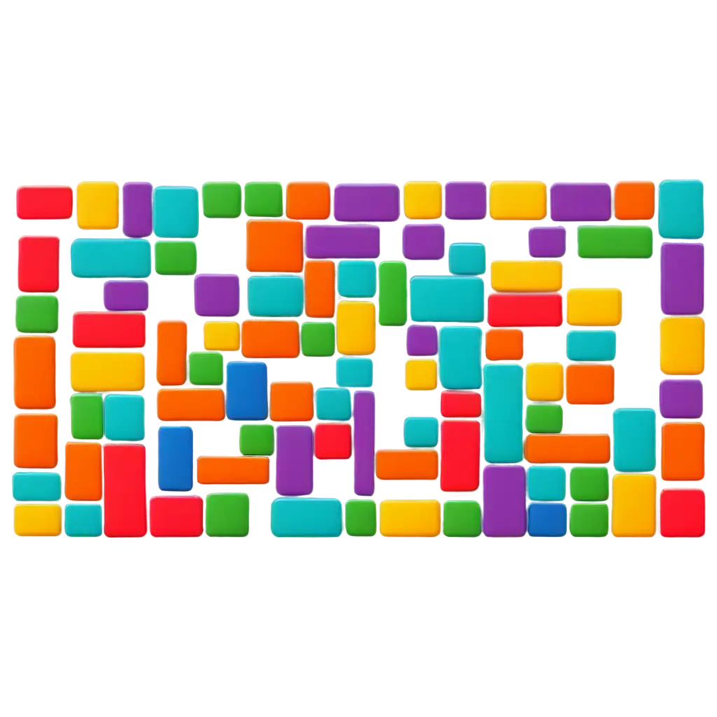 Colorful background for game about blocks