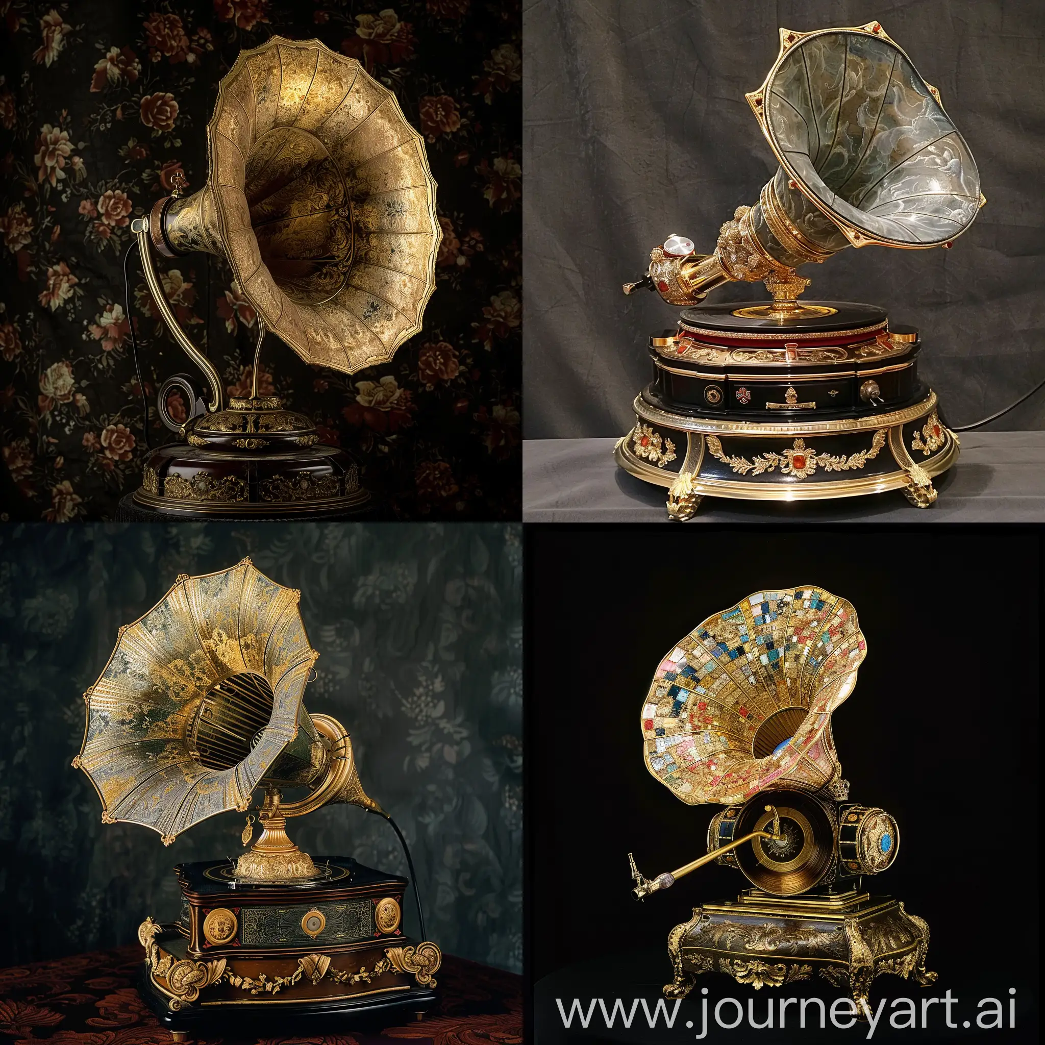 Real photo, Random of a royal gramophone, masterpiece of photography, great, beautiful