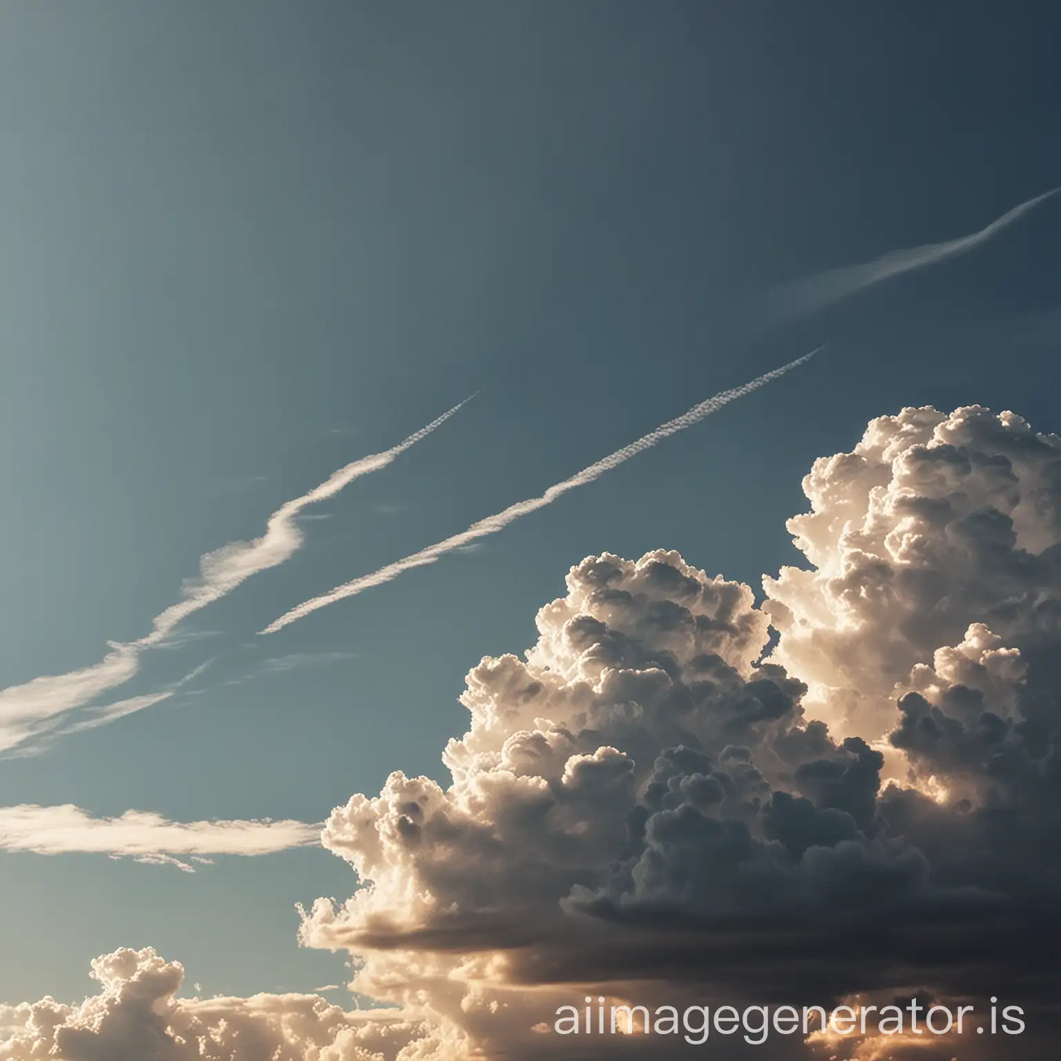 Serene-Cloudscape-Majestic-Cloud-Formations-in-a-Vibrant-Sky