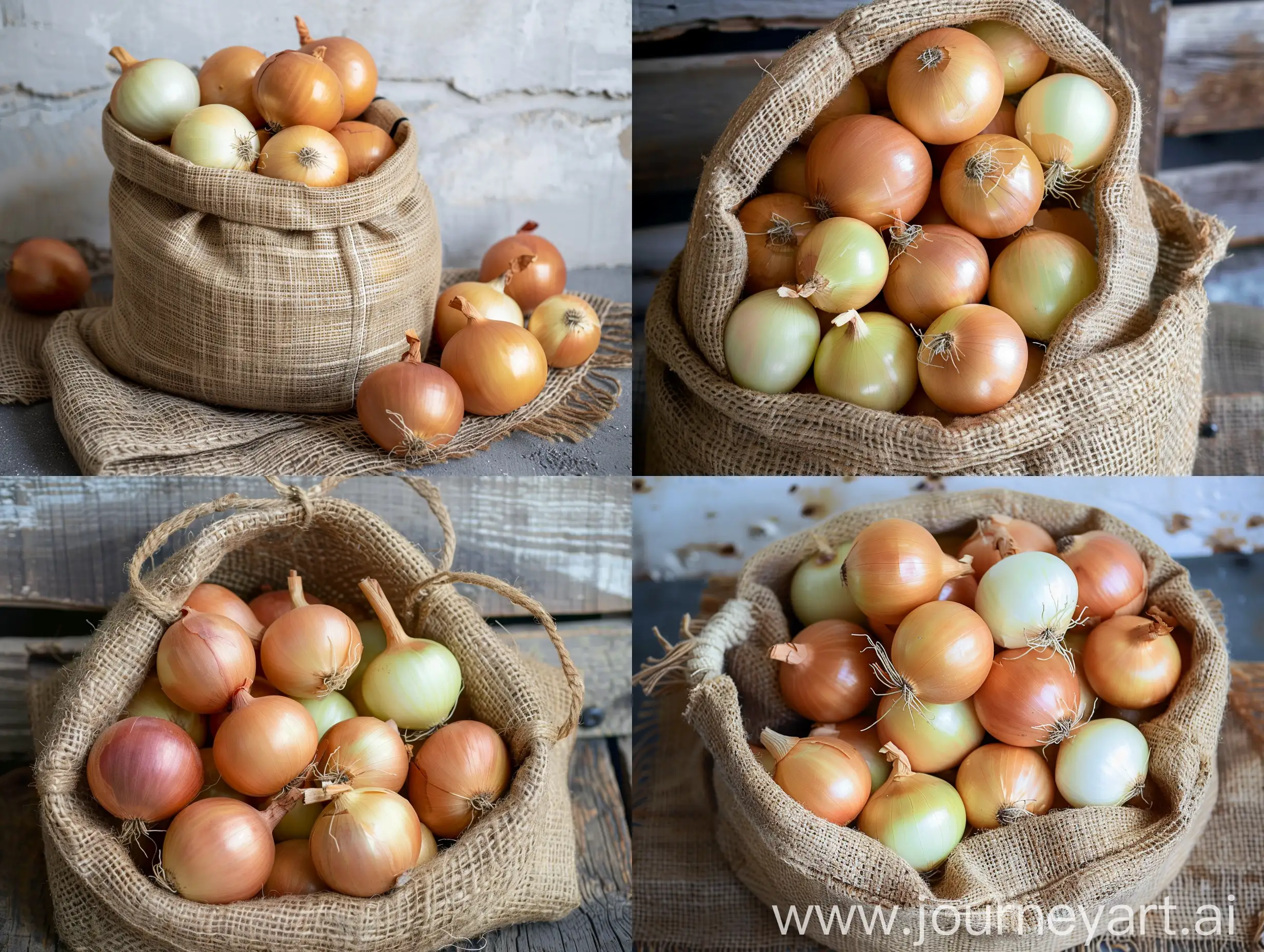 Fresh-Organic-Onions-in-a-Rustic-Burlap-Bag-MarketFresh-Produce-Advertisement