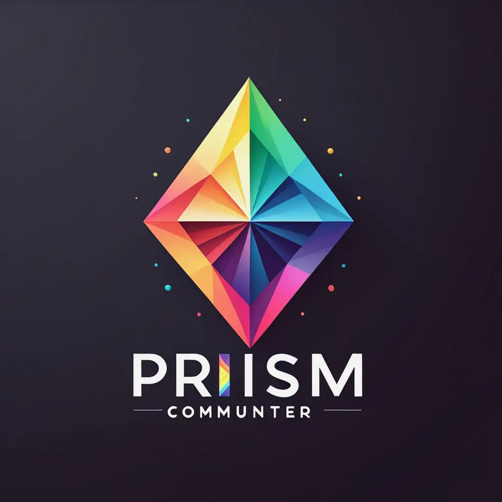 Colorful Prism Logo Design for Community Center