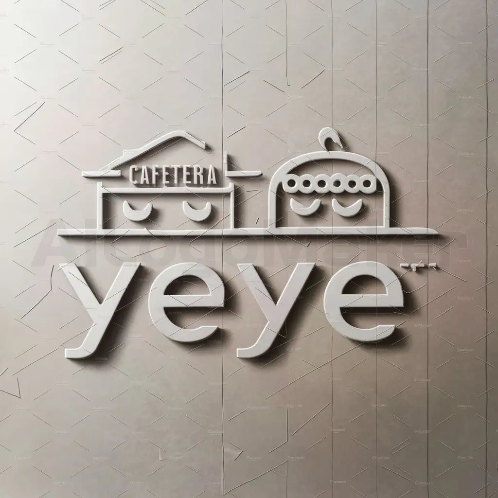a logo design,with the text "YEYE", main symbol:cafeteria y panaderia,Moderate,be used in Restaurant industry,clear background