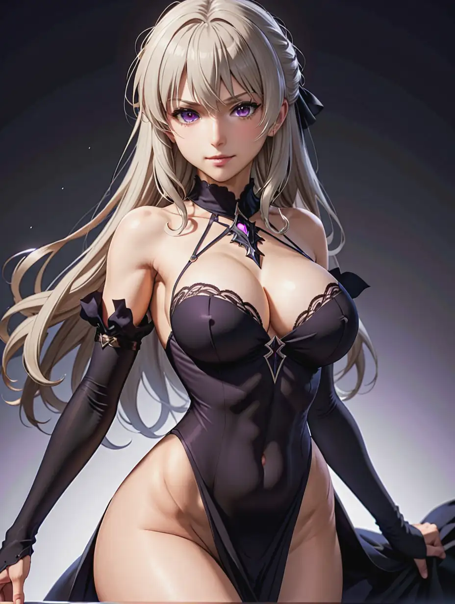 Jeanne Alter from Fate, high quality, seductive face, perfect tits, perfect body, sexy dress, full body view