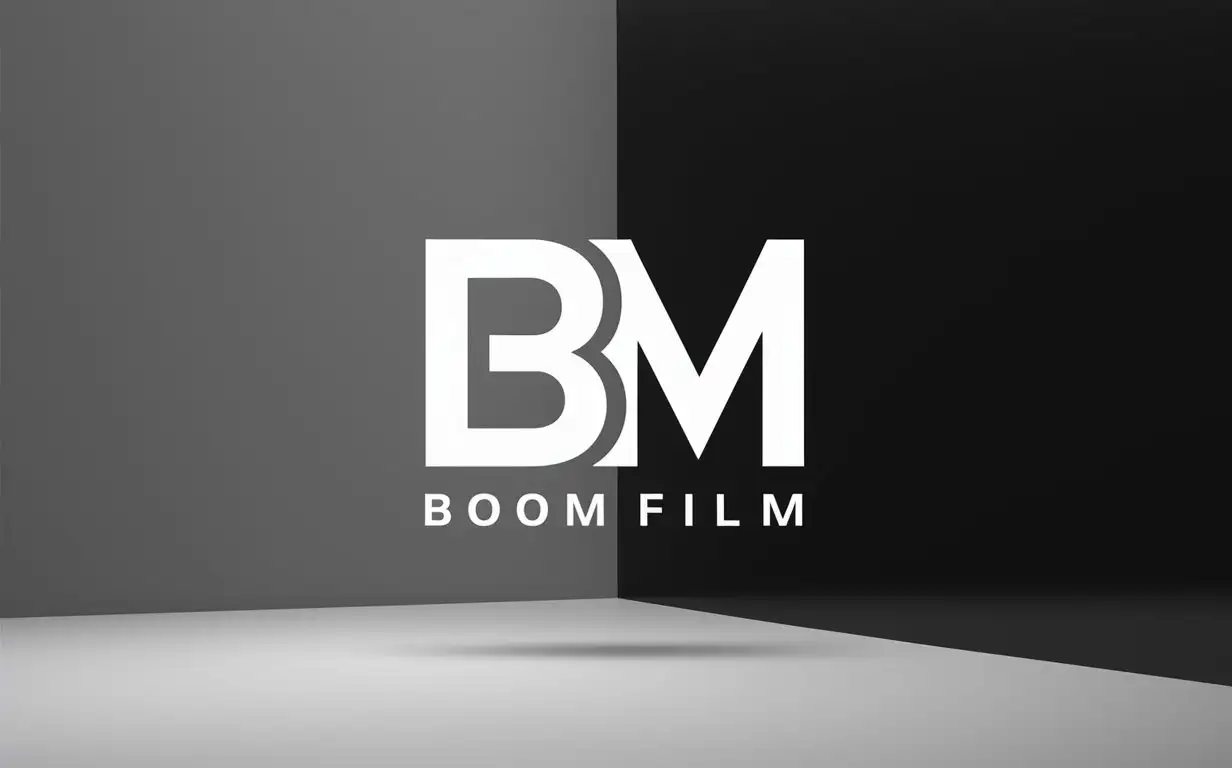 BooM Film, minimalism, logo, creative