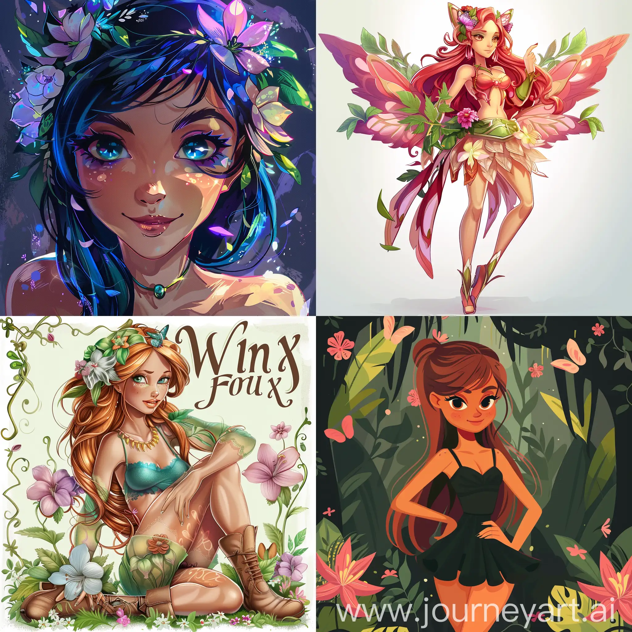 Winx-Flora-Fairy-Standing-in-Magical-Forest