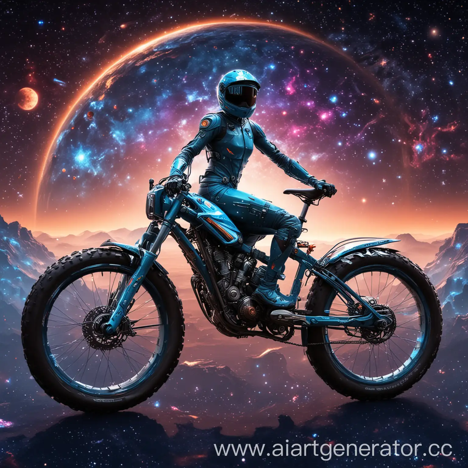 Cosmic-Space-Bike-Avatar-for-Twitter-Profile