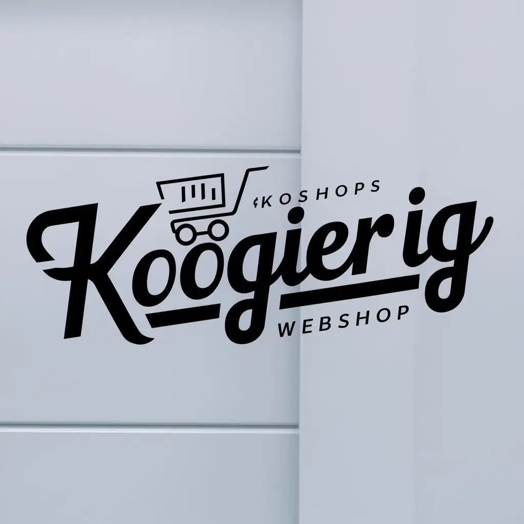 a logo design,with the text "Koogierig", main symbol:it a webshop where people buys good quality things for a cheap price,Moderate,clear background